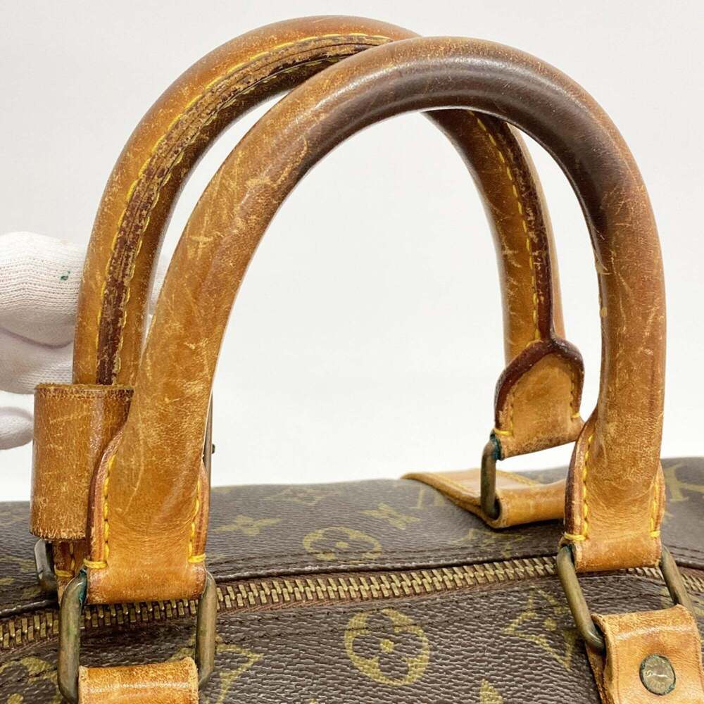 LOUIS VUITTON Authentic Brown Monogram Keepall 45 Boston Bag - Picture 9 of 14